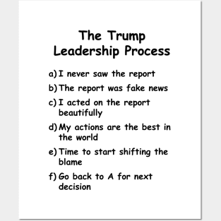 Trump leadership process Posters and Art